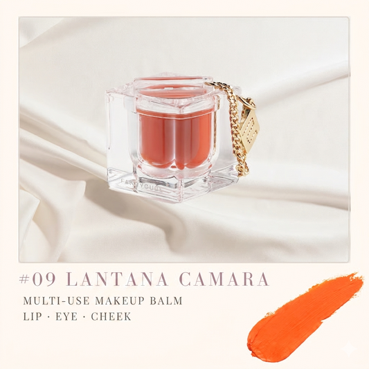 FancyCube Makeup Balm Lantana Camara coral orange vegan colour balm