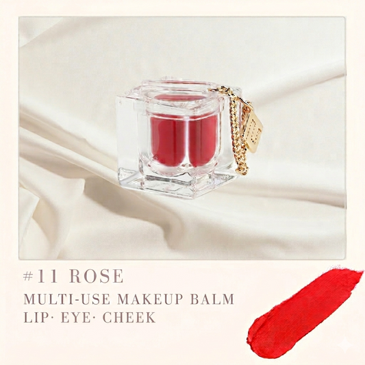 FancyCube Makeup Balm Rose soft pink vegan colour balm